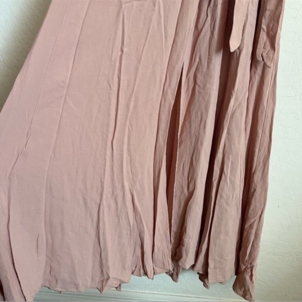 Reformation Winslow Maxi Wrap Dress in Blush - Picture 4 of 7